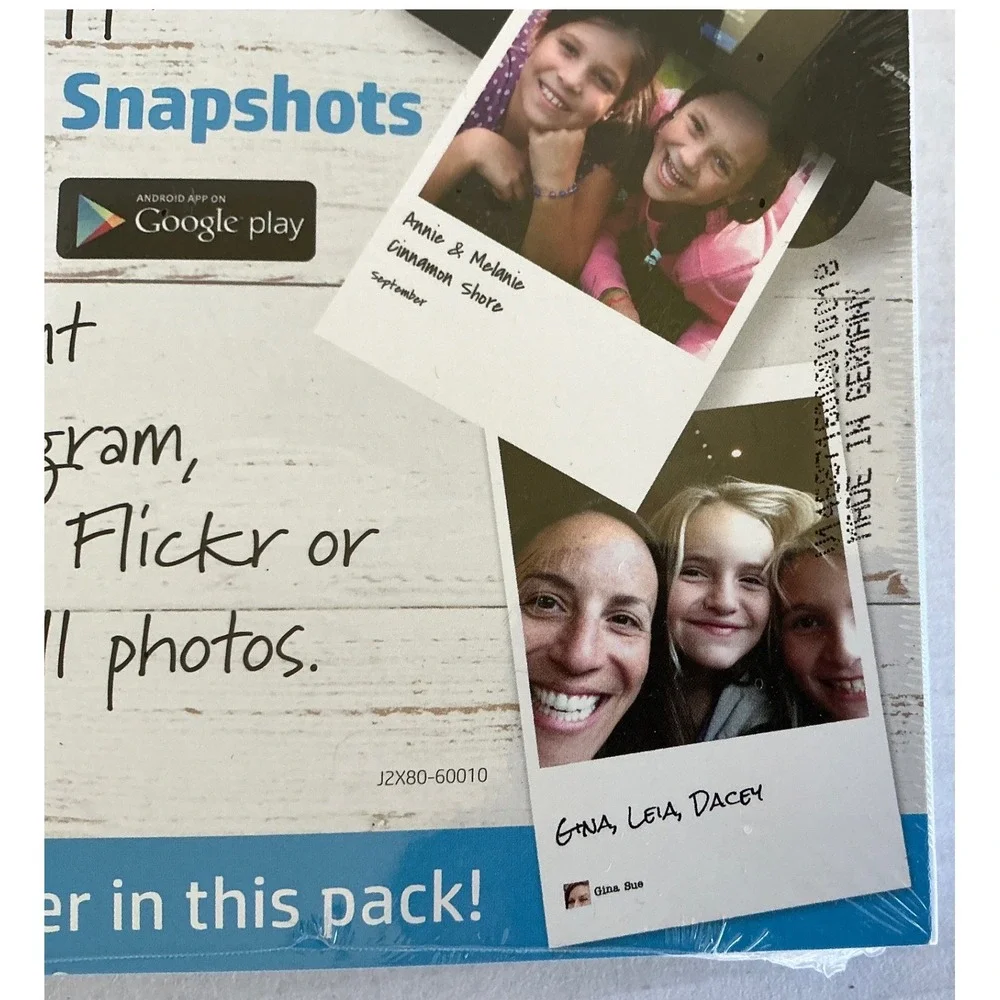 HP Social Media Snapshots Photo Paper 4x6 Advanced Glossy Sticky Back 25 Sheets